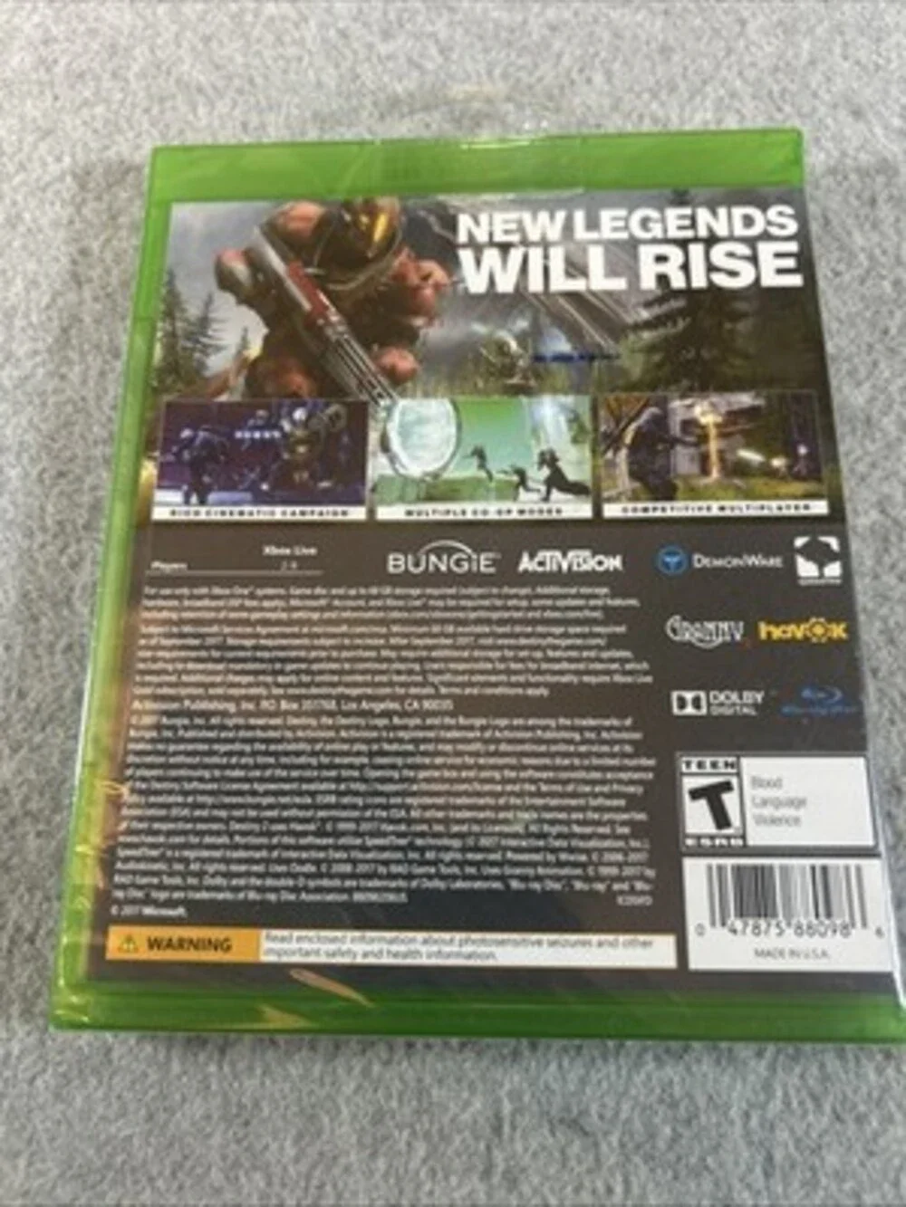MINT NEW  FACTORY SEALED DESTINY 2 for XBOX ONE